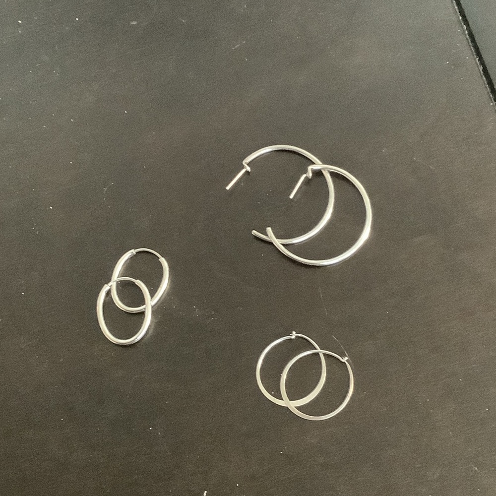 Sterling Hoops